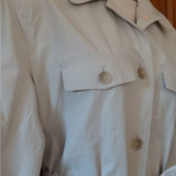 Dockers Khaki Trench Coat Medium - Picture 7 of 9